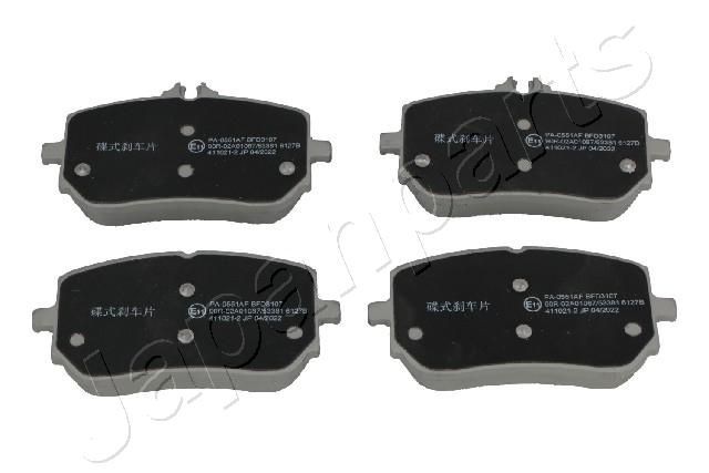Mercedes B-Class Disk brake pads 19346252 JAPANPARTS PA-0551AF online buy