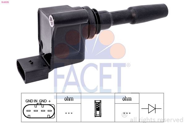 Great value for money - FACET Ignition coil 9.6535
