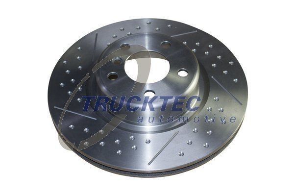 TRUCKTEC AUTOMOTIVE Rear Axle, 345x24mm, 5x120, perforated/vented Ø: 345mm, Num. of holes: 5, Brake Disc Thickness: 24mm Brake rotor 08.35.241 buy