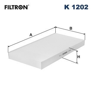FILTRON Particulate Filter, 392 mm x 187 mm x 32 mm Width: 187mm, Height: 32mm, Length: 392mm Cabin filter K 1202 buy