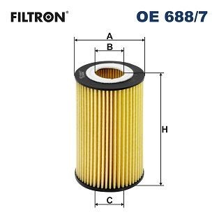 Original FILTRON Oil filter OE 688/7 for AUDI Q7