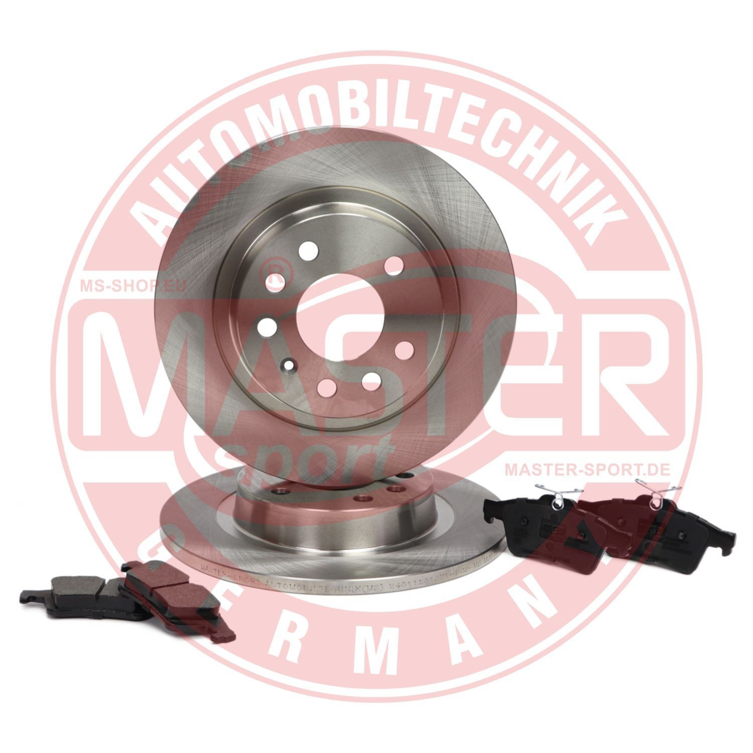 MASTER-SPORT Rear Axle, solid Ø: 278mm, Brake Disc Thickness: 11,9mm Brake discs and pads 201201570 buy