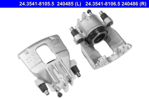 ATE Brake calipers rear and front Ford Focus dnw new 24.3541-8106.5