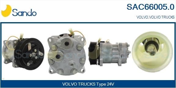 SANDO SAC66005.0 Klimakompressor für VOLVO F 12 LKW in Original Qualität