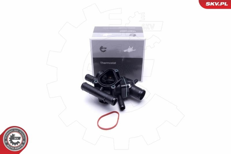 20SKV142 ESEN SKV Coolant thermostat RENAULT Opening Temperature: 89°C, with gaskets/seals, with housing