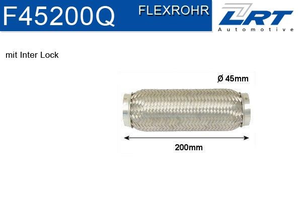 Flexrohr innendurchmesser: 60 mm länge: 150mm LRT-F60150