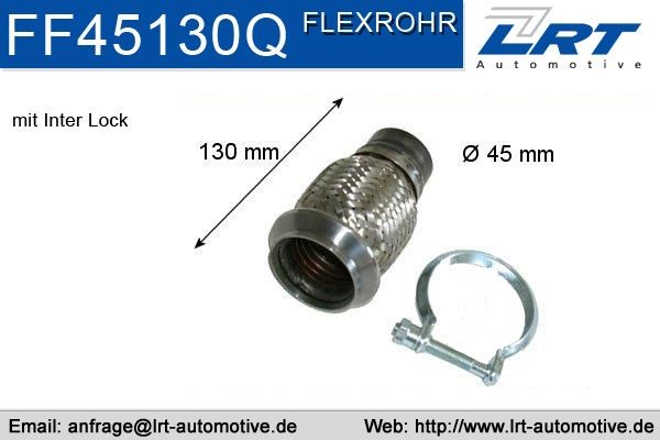 LRT FF45130Q Exhaust pipes Peugeot 307 cc 3b 2.0 16V 136 hp Petrol 2003 price