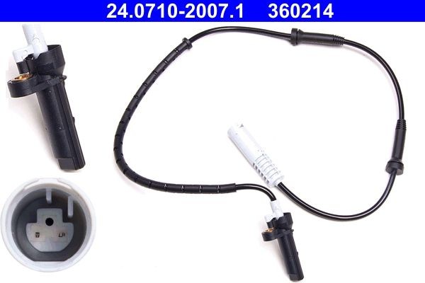 ATE 24.0710-2007.1 ABS sensor 830mm