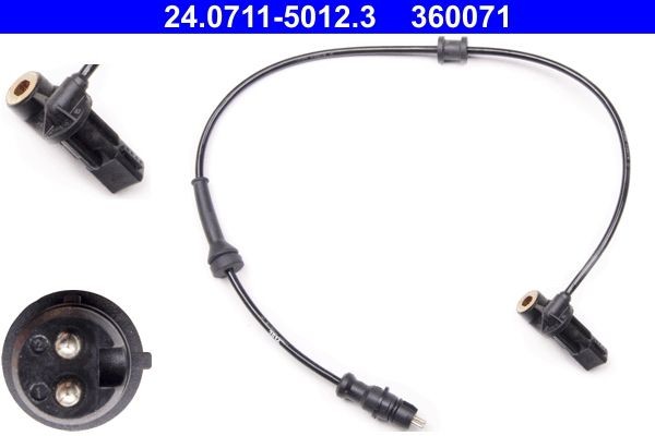 ATE 24.0711-5012.3 ABS sensor 507mm