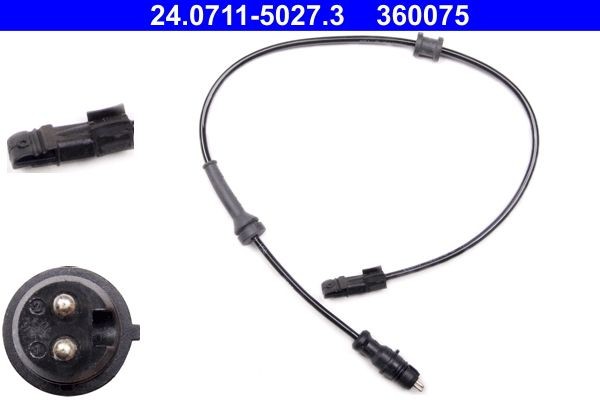 Original ATE 360075 ABS wheel speed sensor 24.0711-5027.3 for RENAULT LAGUNA