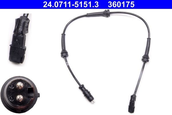 360175 ATE Länge: 485mm Sensor, Raddrehzahl 24.0711-5151.3 günstig kaufen