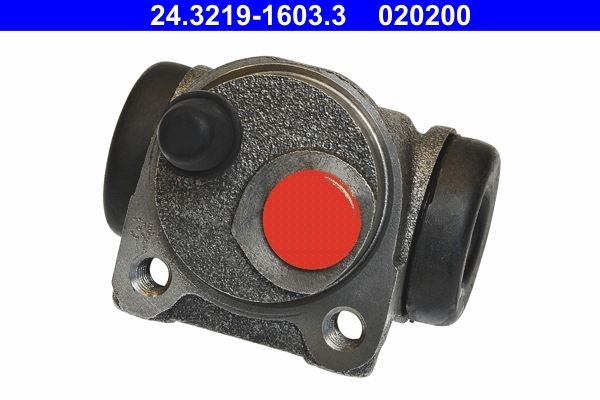 ATE 24.3219-1603.3 Wheel Brake Cylinder 19,0 mm, with integrated regulator, Grey Cast Iron