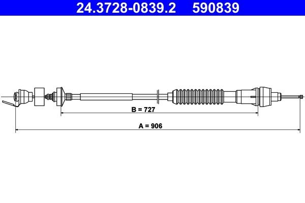 RIDEX 478S0057 Câble d'embrayage 