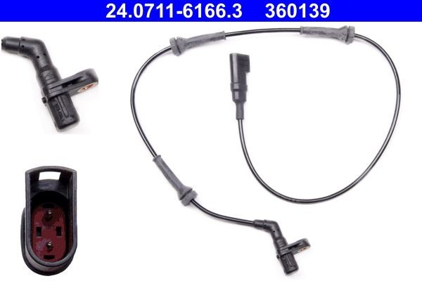 Original 24.0711-6166.3 ATE Anti lock brake sensor FORD