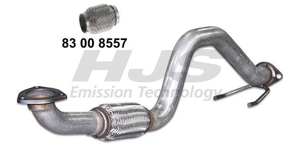 HJS 91 11 1617 Exhaust Pipe Front