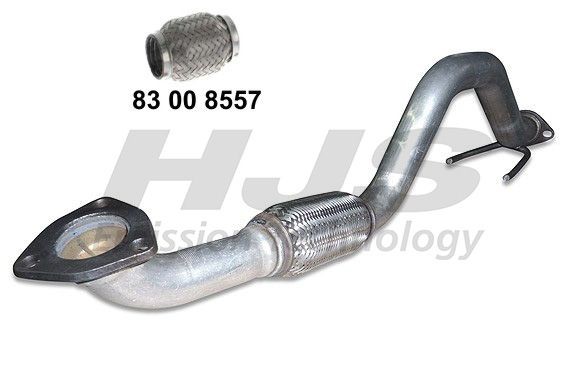 HJS 91 11 1622 Exhaust Pipe Front