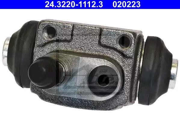 Brake cylinder ATE 20,6 mm, Grey Cast Iron - 24.3220-1112.3