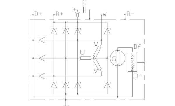 DELCO REMY 19025100 Alternators 24V, 80A, Plug632, -60/60, with integrated regulator