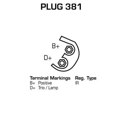 DELCO REMY DA0340 Alternators 12V, 55A, Plug381, Ø 64 mm, with integrated regulator, Remy Remanufactured