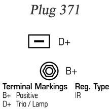 DELCO REMY DA0611 Alternators 12V, 55A, Plug371, Ø 66 mm, with integrated regulator, Remy Remanufactured