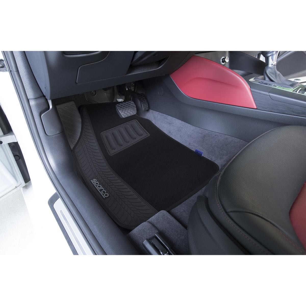 SPF503 SPARCO Fußmatten PVC, vorne und hinten, schwarz, grau ▷ AUTODOC  Preis und Erfahrung