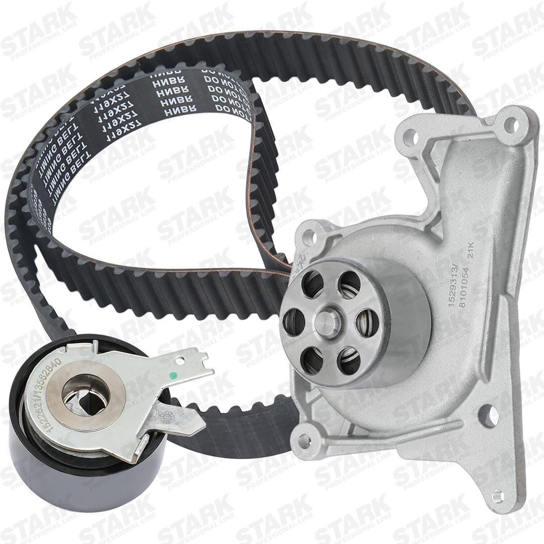 Original SKWPT-0750469 STARK Water pump + timing belt kit experience and price