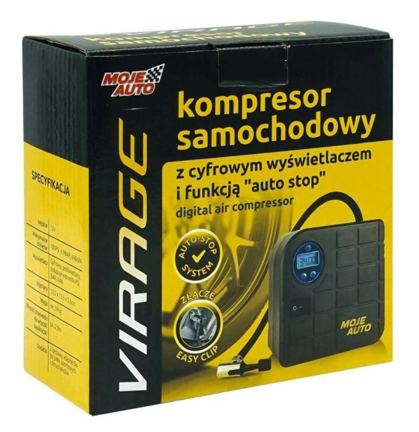 VIRAGE 93-105 Air compressor 12V, 100 psi, 6.9 bar, portable