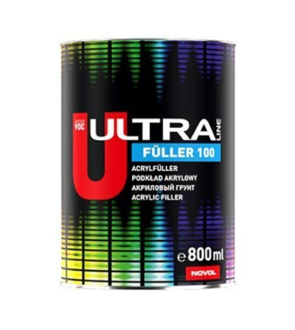 NOVOL FULLER 100, ULTRA LINE 91107 Plastic glues Tin, Capacity: 800ml, graphite grey