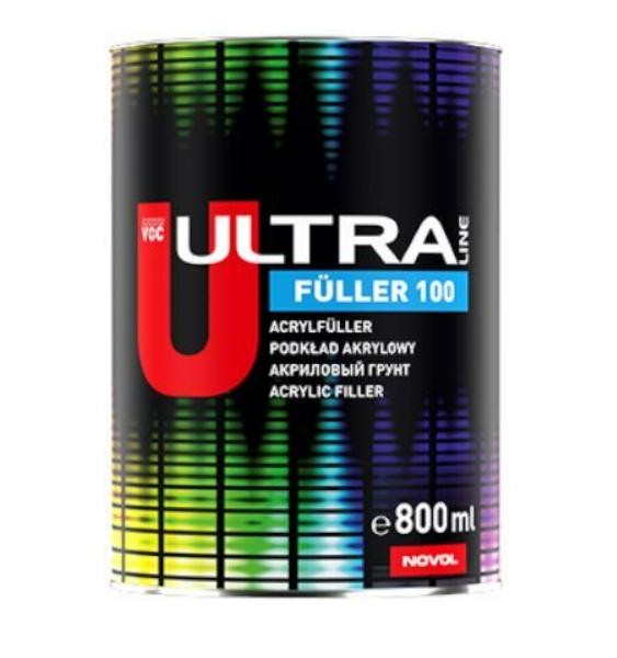 NOVOL FULLER 100, ULTRA LINE 99313 Paint primer spray Tin, Capacity: 800ml, grey