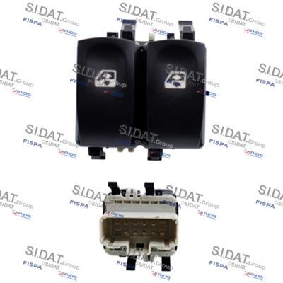 SIDAT Left Front Number of pins: 10-pin connector Switch, window regulator 5.145454A2 buy
