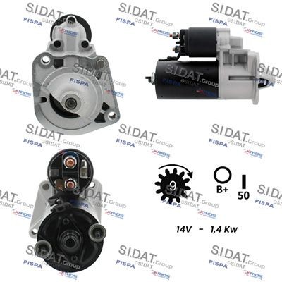 SIDAT S12BH0798A2 Starter motor 91 626 17