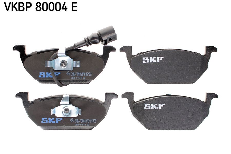 23130 SKF VKBP80004E Brake pad set 1K0698151F