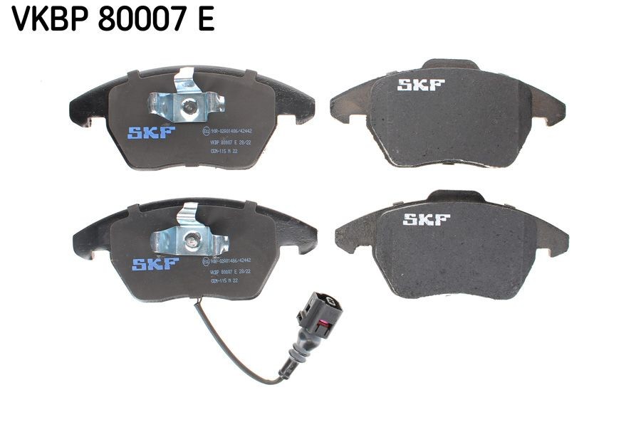 23587 SKF VKBP80007E Brake pad set 1K0.698.151E