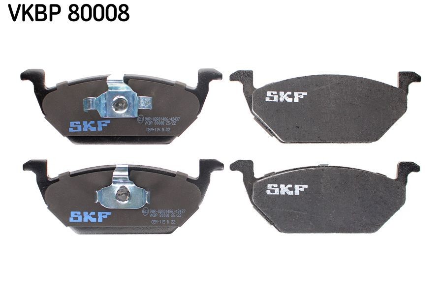 21974 SKF VKBP80008 Brake pad set 1JE-698-151-B