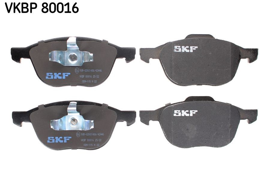 23723 SKF VKBP80016 Brake pad set 1 360 305