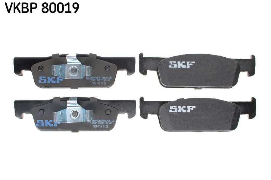 SKF VKBP80019 Σετ τακάκια, δισκόφρενα 4106 056 12R