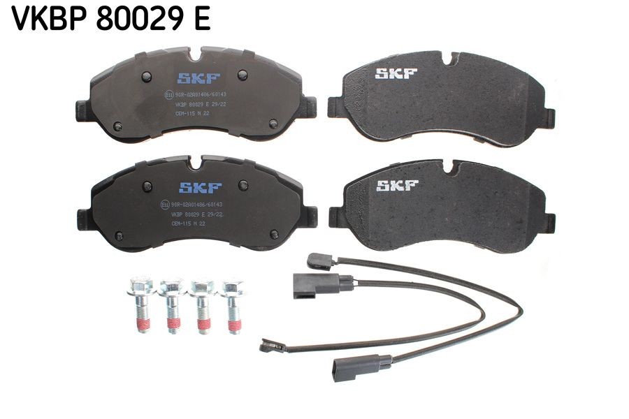 25602 SKF VKBP80029E Brake pad set 2162266