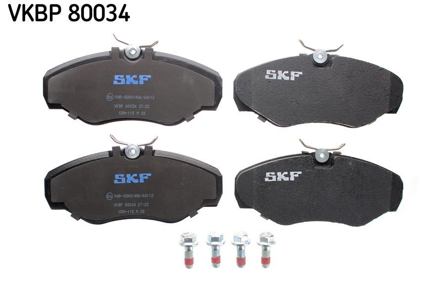 23099 SKF VKBP80034 Brake pad set 1605198