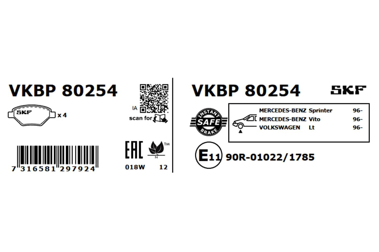 VKBP80254 Disc brake pads SKF VKBP 80254 review and test