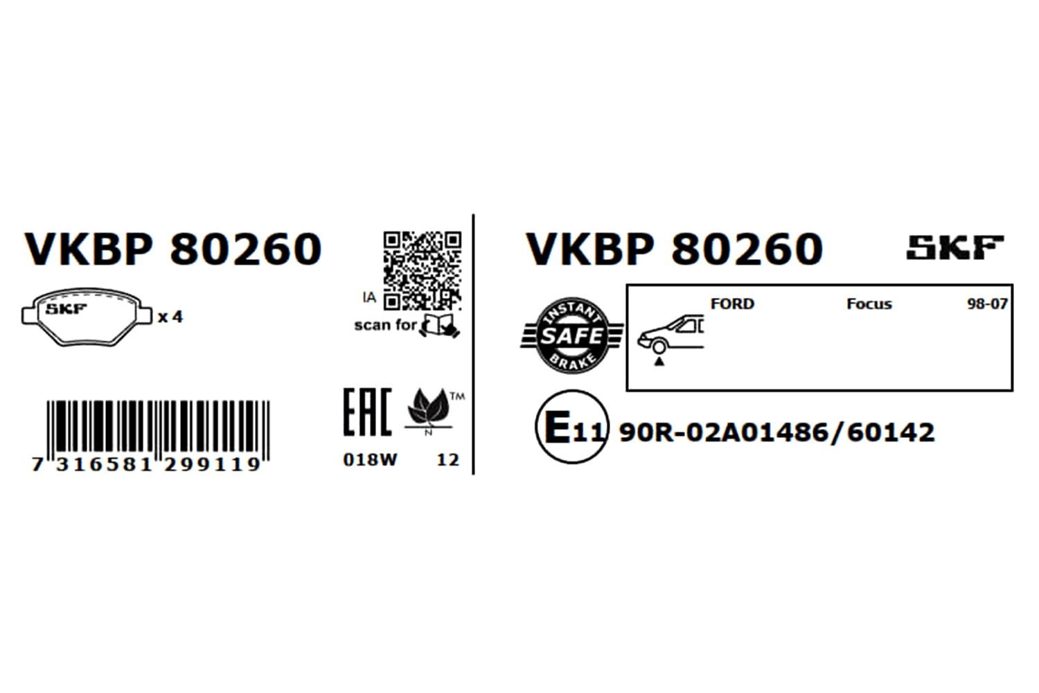 VKBP80260 Disc brake pads SKF VKBP 80260 review and test
