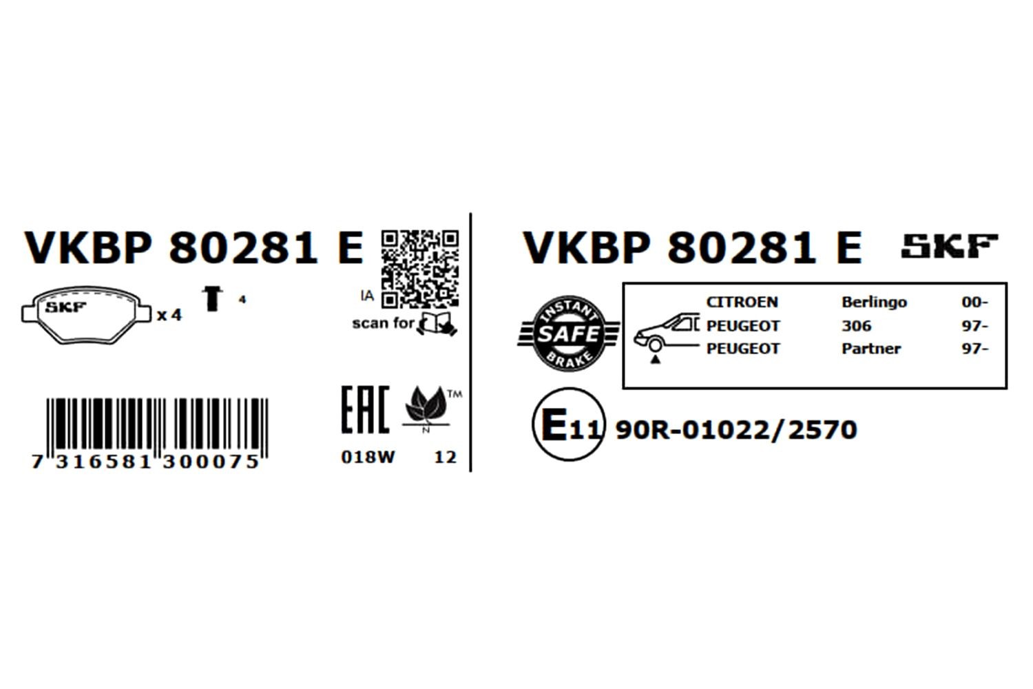 VKBP80281E Disc brake pads SKF VKBP 80281 E review and test
