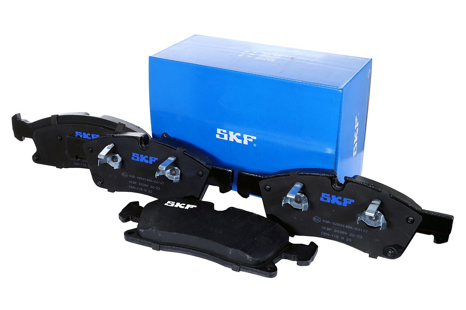 23759 SKF prepared for wear indicator Height 1: 64,3mm, Height 2: 64,4mm, Height: 64,1mm, Thickness: 21,2mm Brake pads VKBP 80389 buy