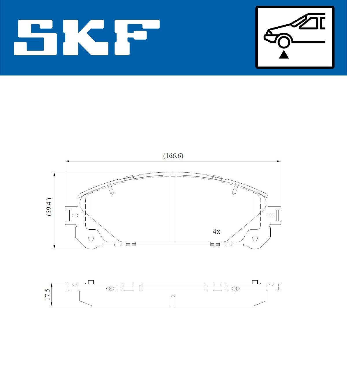 SKF Brake pad kit VKBP 80473