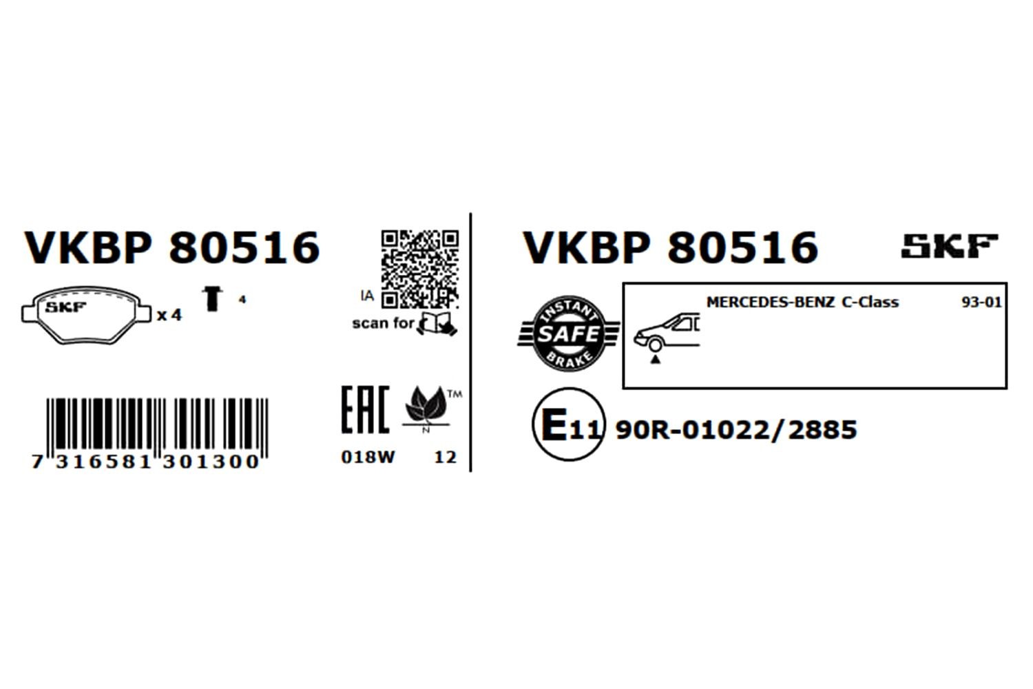 VKBP80516 Disc brake pads SKF VKBP 80516 review and test