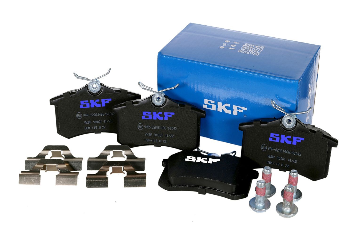 Original SKF 20960 Brake pad set VKBP 90001 for AUDI A4