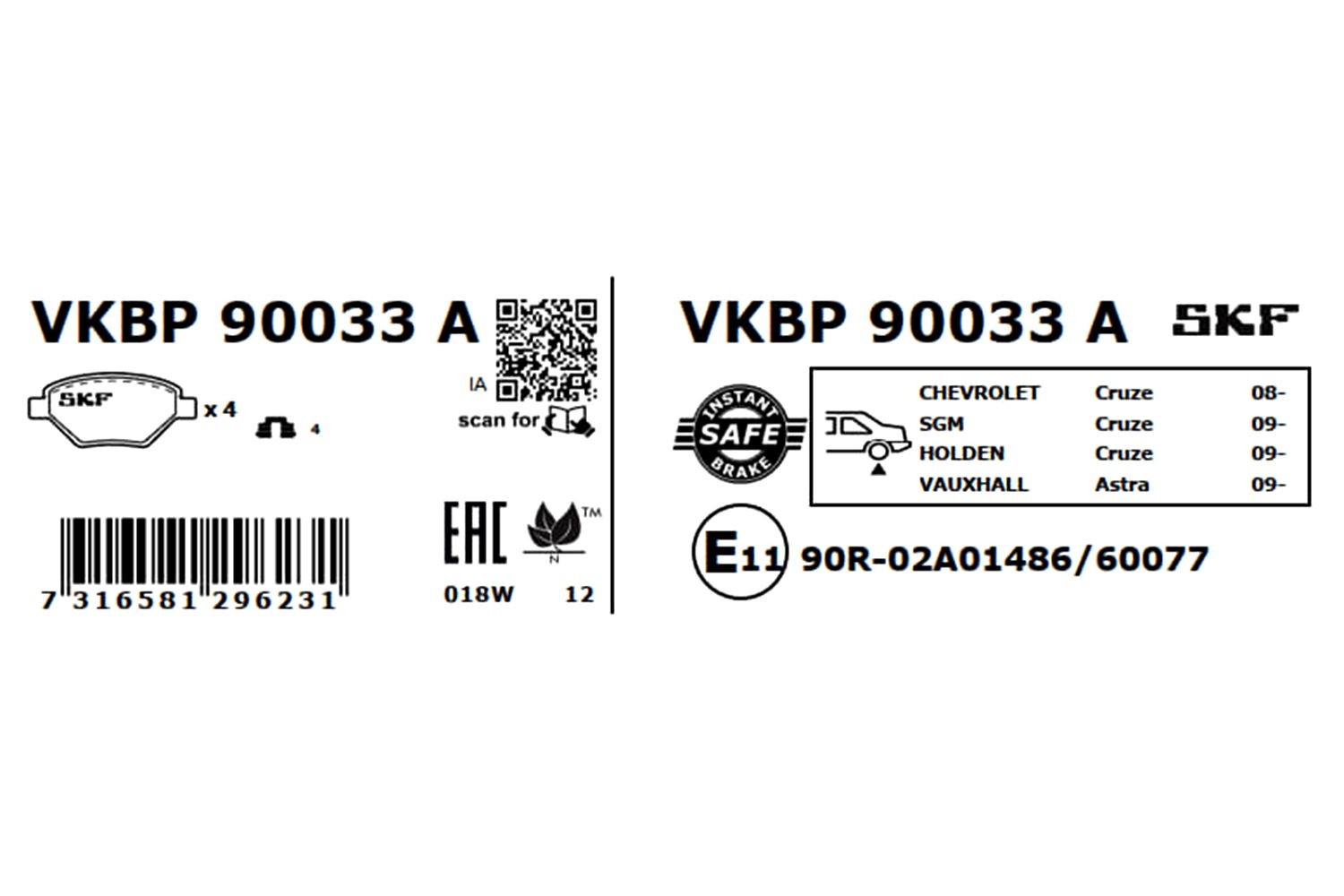 VKBP90033A Disc brake pads SKF 25097 review and test