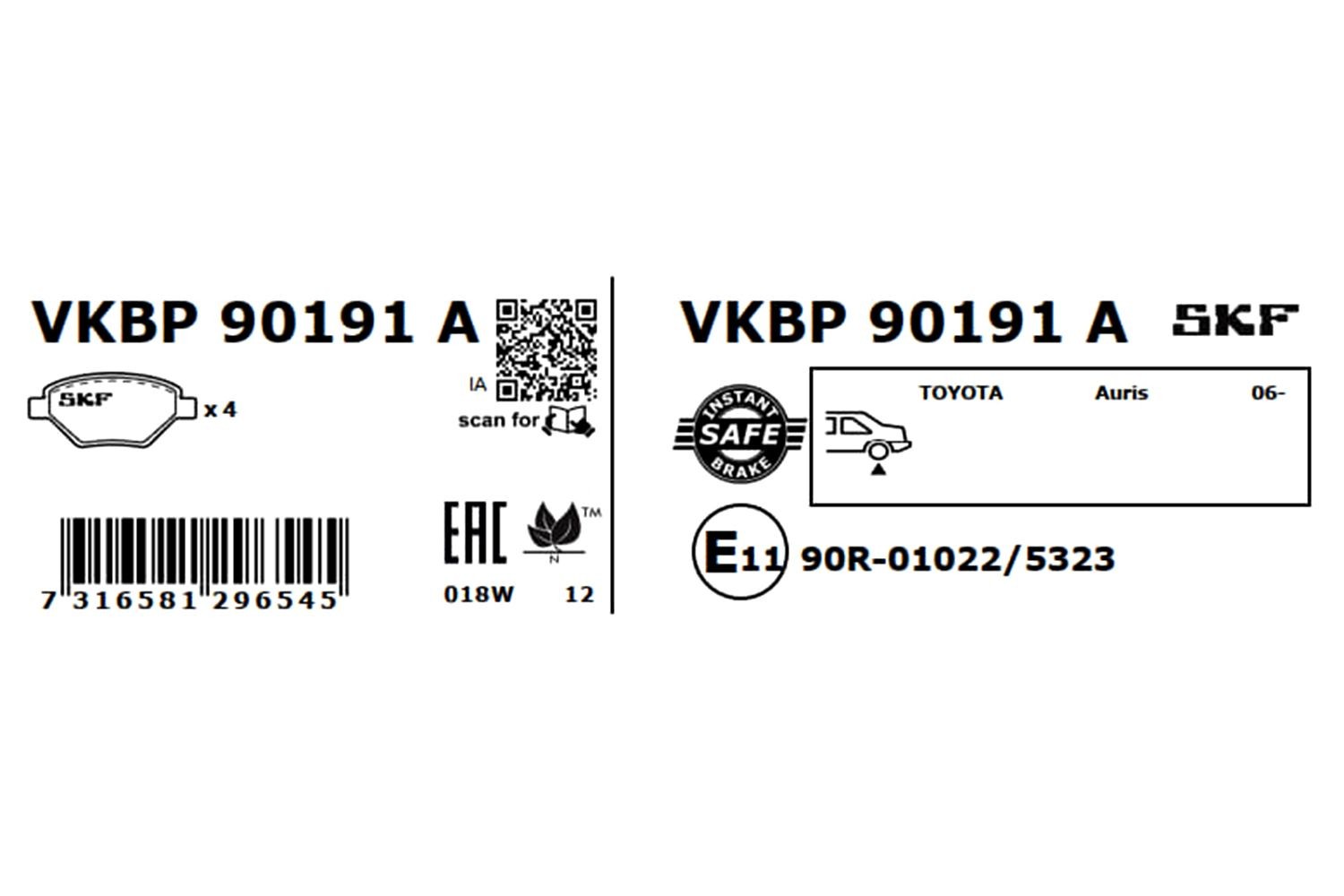VKBP90191A Disc brake pads SKF 24665 review and test