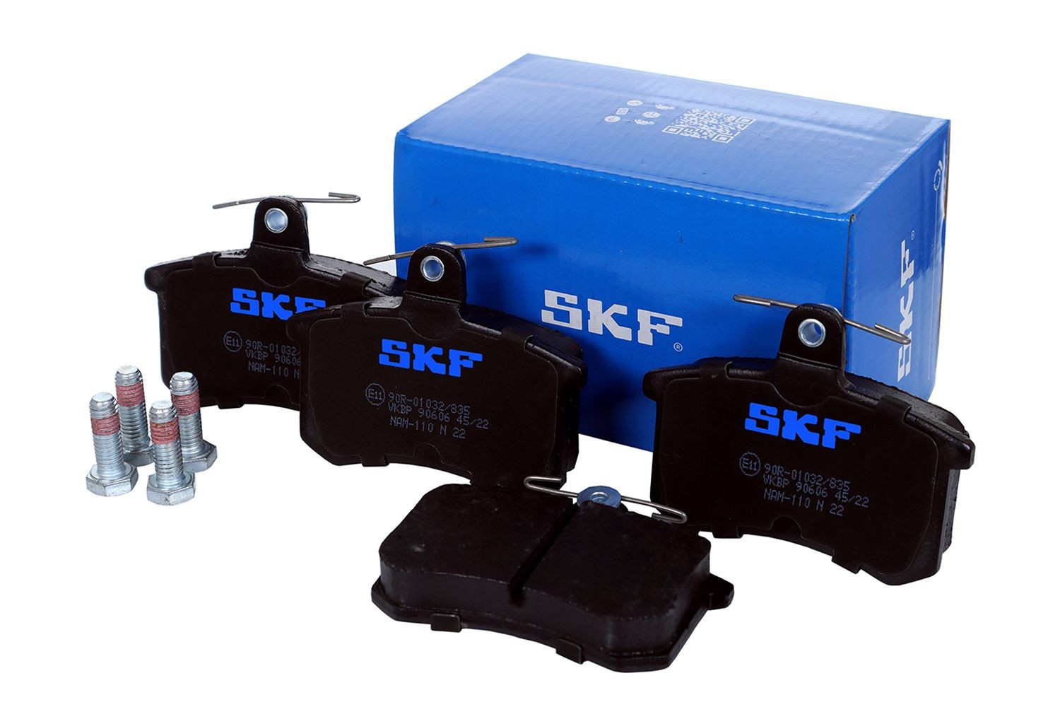 Original SKF 21144 Brake pad kit VKBP 90606 for AUDI A4