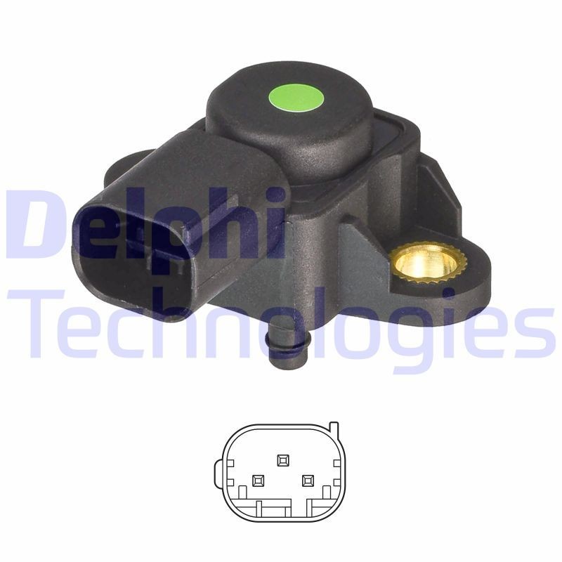 DELPHI PS20068-12B1 Sensor, boost pressure 004 153 30 28
