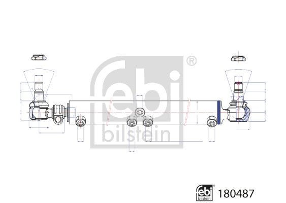 180487 FEBI BILSTEIN Shock absorber steering buy cheap